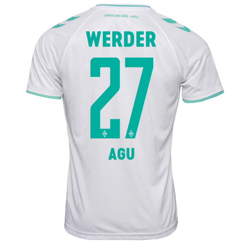 Herren Felix Agu #27 Weiß Auswärtstrikot Trikot 2023/24 T-Shirt Schweiz