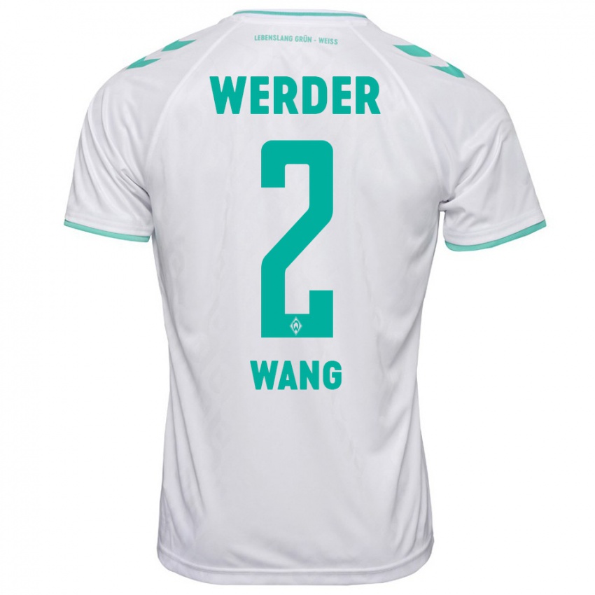 Herren Bowen Wang #2 Weiß Auswärtstrikot Trikot 2023/24 T-Shirt Schweiz