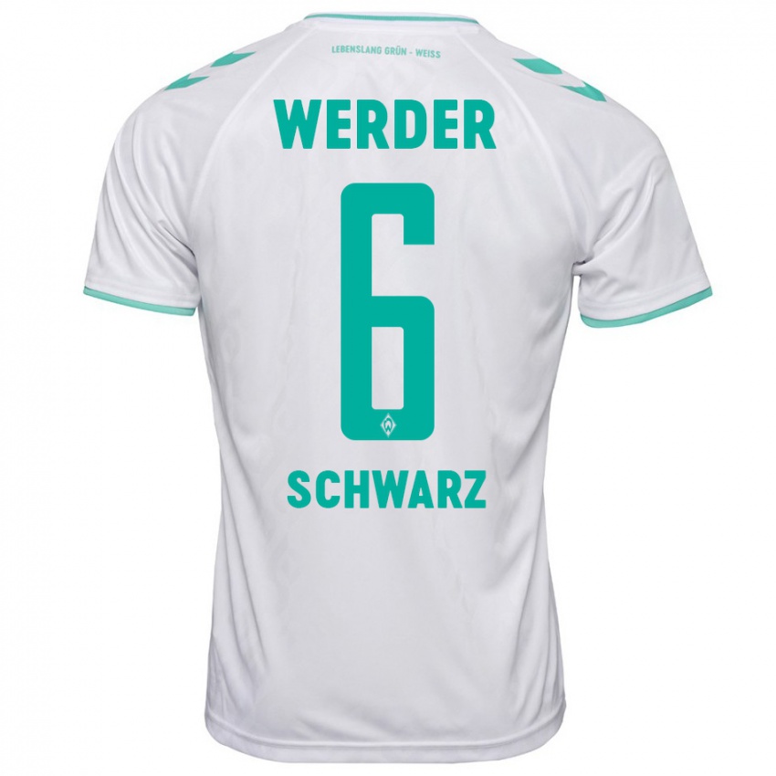 Herren Ricardo-Felipe Schwarz #6 Weiß Auswärtstrikot Trikot 2023/24 T-Shirt Schweiz