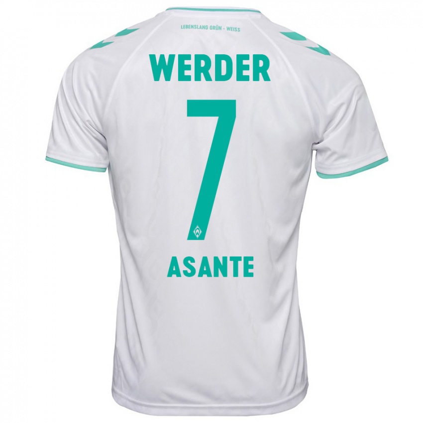 Herren Davis Asante #7 Weiß Auswärtstrikot Trikot 2023/24 T-Shirt Schweiz