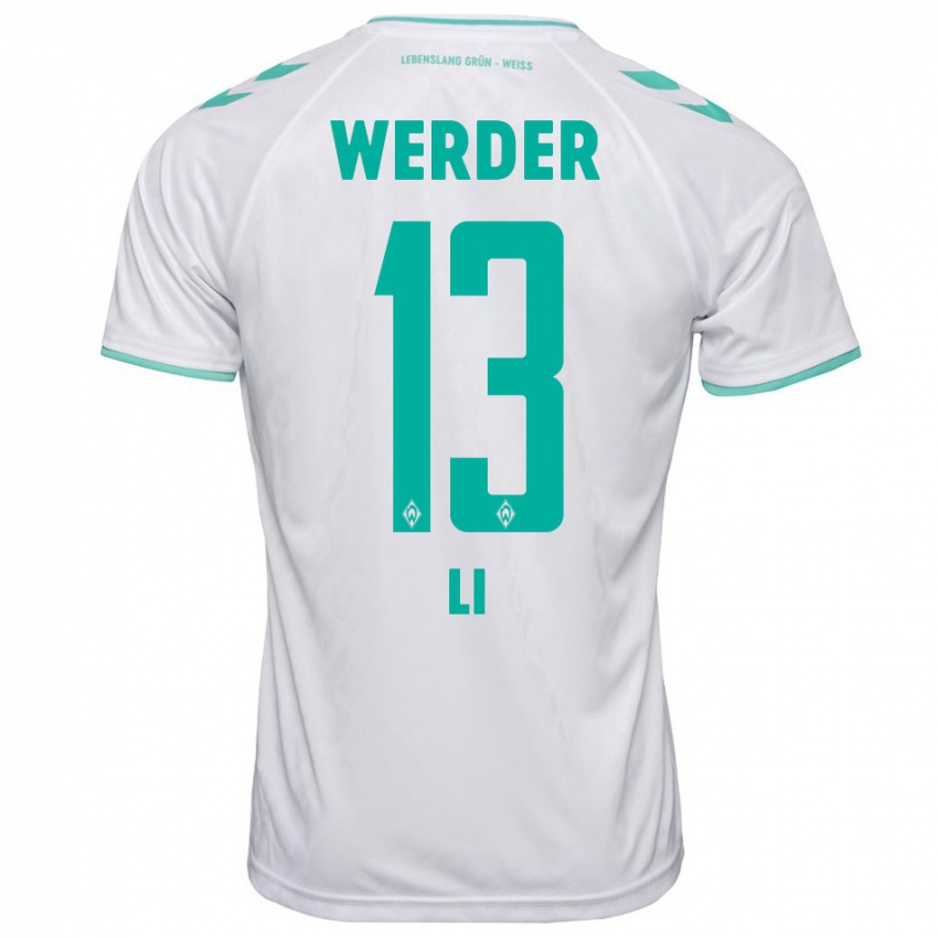 Herren Xiancheng Li #13 Weiß Auswärtstrikot Trikot 2023/24 T-Shirt Schweiz