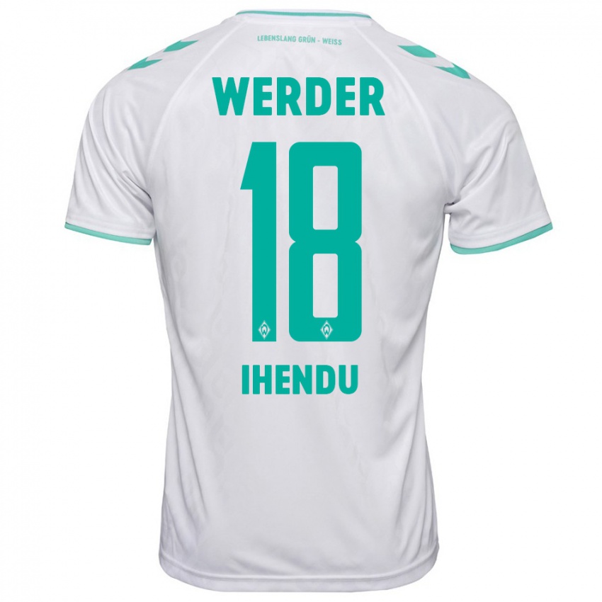 Herren Daniel Ihendu #18 Weiß Auswärtstrikot Trikot 2023/24 T-Shirt Schweiz