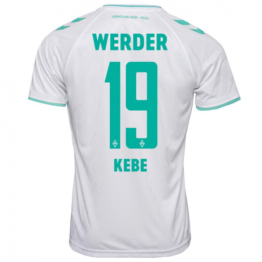 Herren David Kébé #19 Weiß Auswärtstrikot Trikot 2023/24 T-Shirt Schweiz