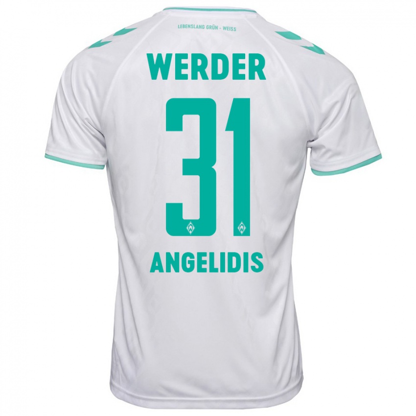 Herren Spyros Angelidis #31 Weiß Auswärtstrikot Trikot 2023/24 T-Shirt Schweiz