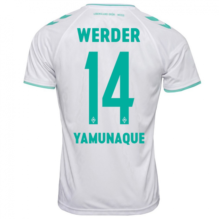 Herren Rafael Pascual Ramirez Yamunaque #14 Weiß Auswärtstrikot Trikot 2023/24 T-Shirt Schweiz