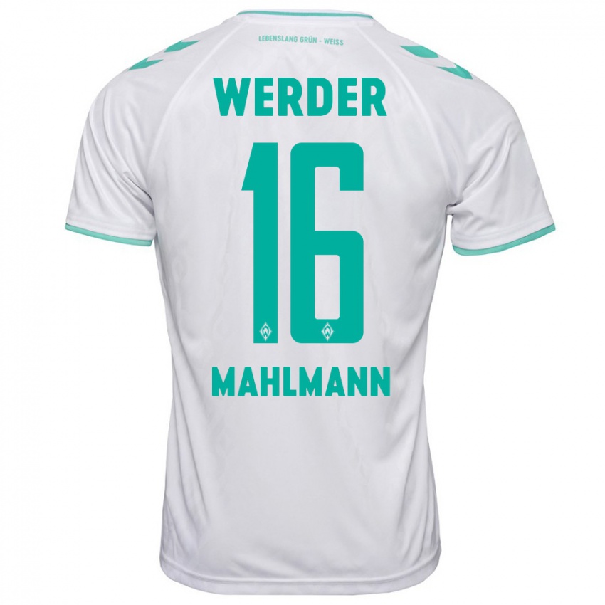 Herren Justus Mahlmann #16 Weiß Auswärtstrikot Trikot 2023/24 T-Shirt Schweiz