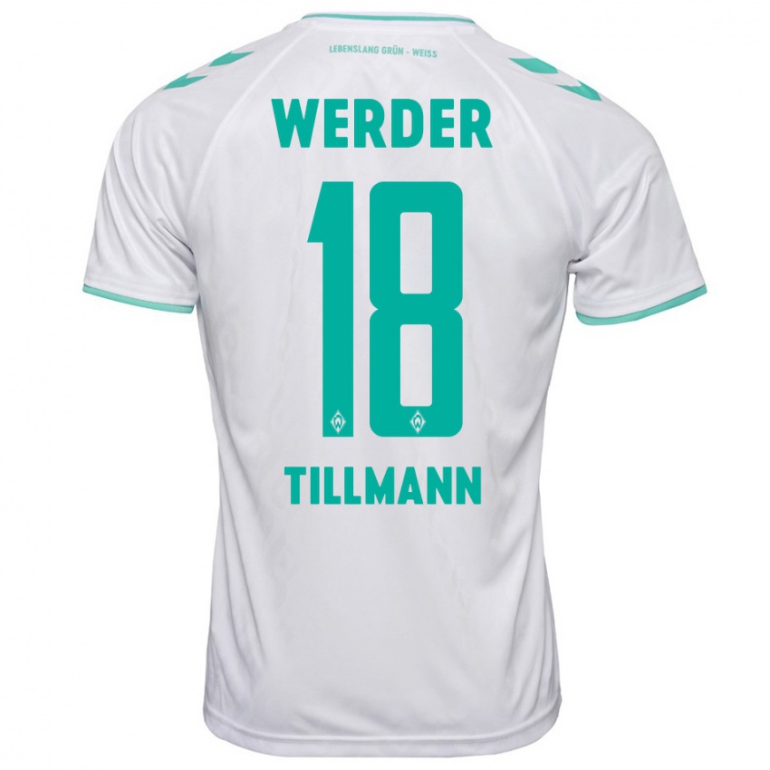 Herren Felix Tillmann #18 Weiß Auswärtstrikot Trikot 2023/24 T-Shirt Schweiz