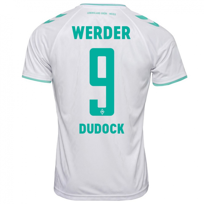 Herren Joshua Dudock #9 Weiß Auswärtstrikot Trikot 2023/24 T-Shirt Schweiz