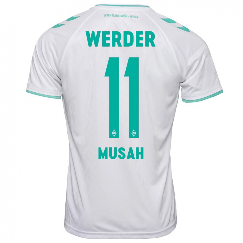 Herren Salim Musah #11 Weiß Auswärtstrikot Trikot 2023/24 T-Shirt Schweiz