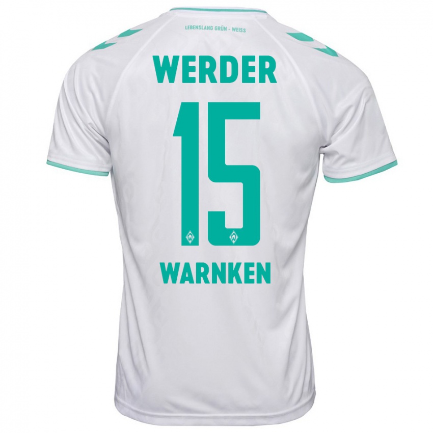 Herren Jannes Warnken #15 Weiß Auswärtstrikot Trikot 2023/24 T-Shirt Schweiz