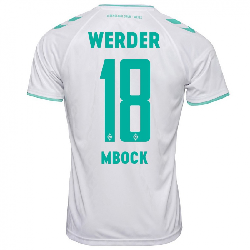 Herren Princewill Mbock #18 Weiß Auswärtstrikot Trikot 2023/24 T-Shirt Schweiz