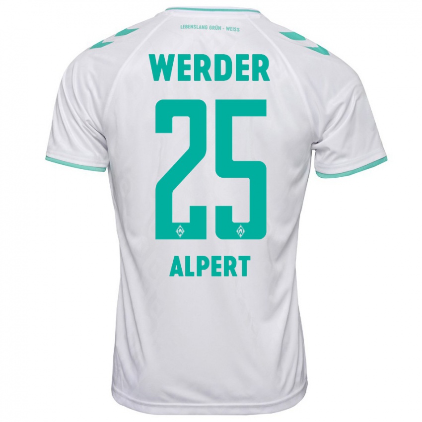 Herren Marvin Alpert #25 Weiß Auswärtstrikot Trikot 2023/24 T-Shirt Schweiz