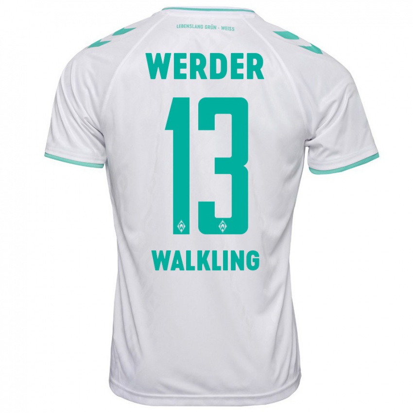 Herren Ricarda Walkling #13 Weiß Auswärtstrikot Trikot 2023/24 T-Shirt Schweiz