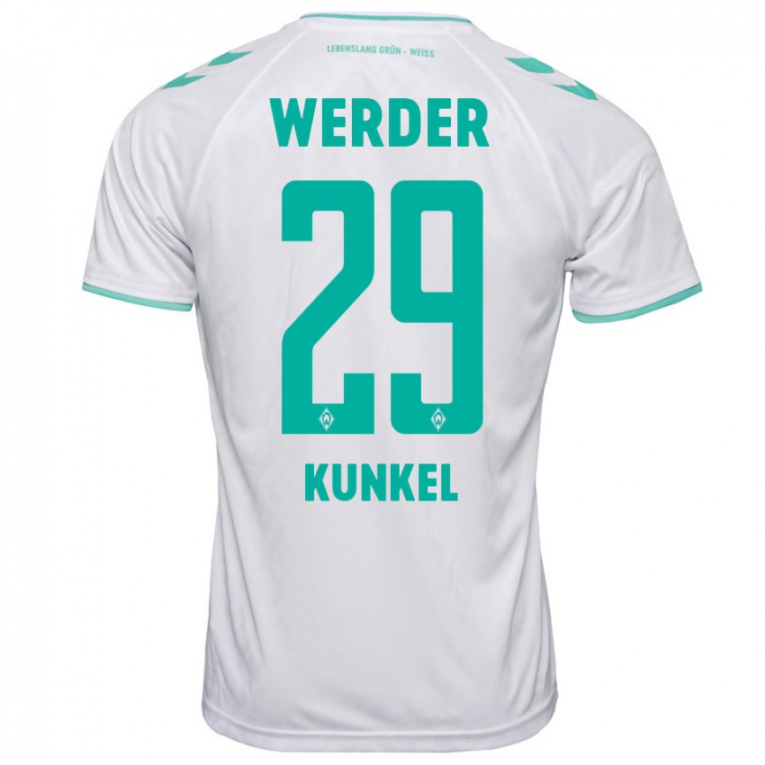 Herren Melina Kunkel #29 Weiß Auswärtstrikot Trikot 2023/24 T-Shirt Schweiz