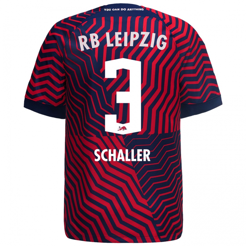Herren Josefine Schaller #3 Blau Rot Auswärtstrikot Trikot 2023/24 T-Shirt Schweiz