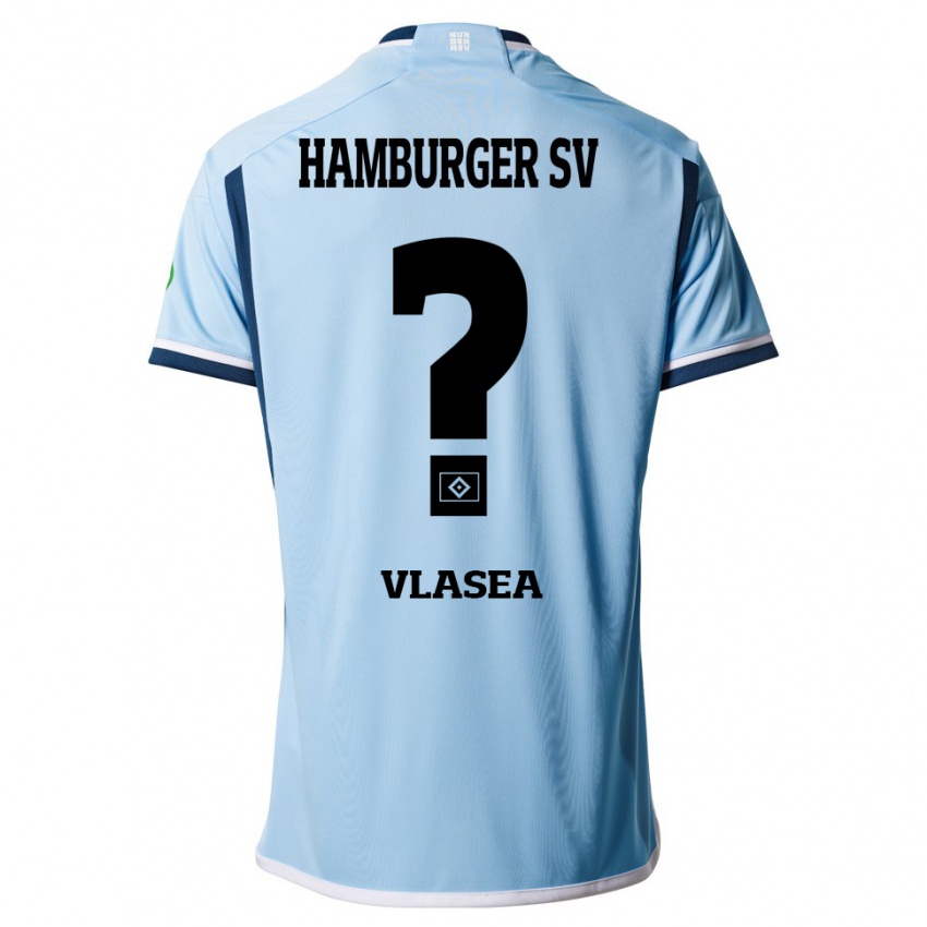 Herren Lucian-Octavian Vlasea #0 Blau Auswärtstrikot Trikot 2023/24 T-Shirt Schweiz