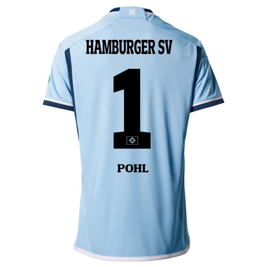 Herren Christina Pohl #1 Blau Auswärtstrikot Trikot 2023/24 T-Shirt Schweiz