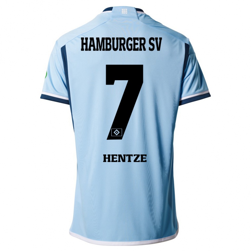 Herren Tanita-Tammy Hentze #7 Blau Auswärtstrikot Trikot 2023/24 T-Shirt Schweiz