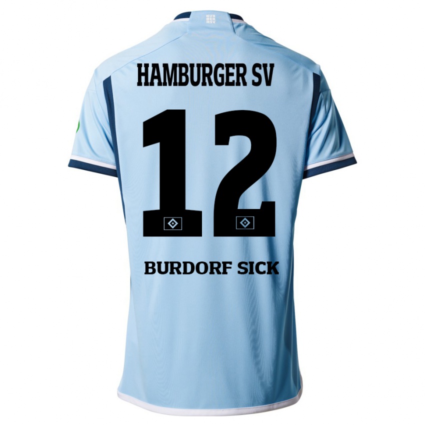 Herren Emma Burdorf-Sick #12 Blau Auswärtstrikot Trikot 2023/24 T-Shirt Schweiz