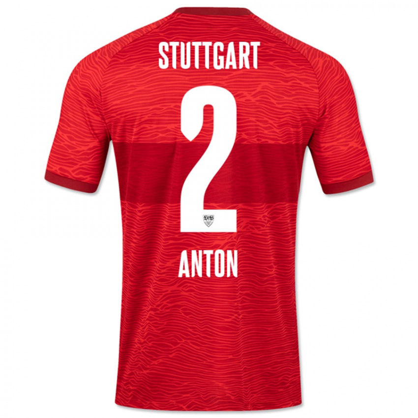 Herren Waldemar Anton #2 Rot Auswärtstrikot Trikot 2023/24 T-Shirt Schweiz