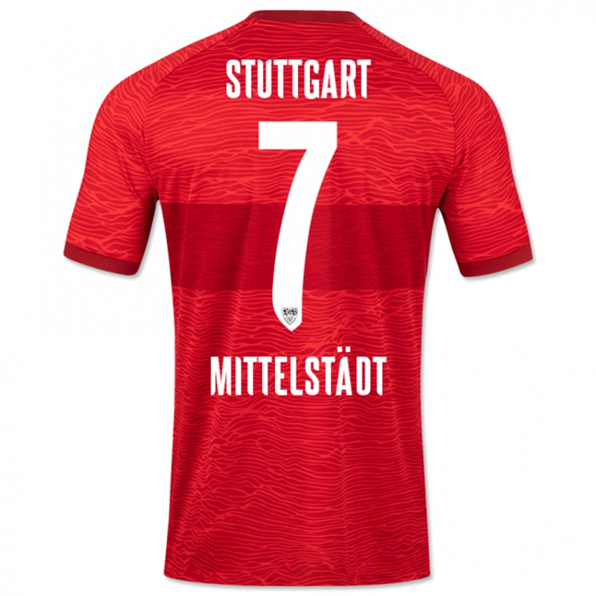 Herren Maximilian Mittelstädt #7 Rot Auswärtstrikot Trikot 2023/24 T-Shirt Schweiz