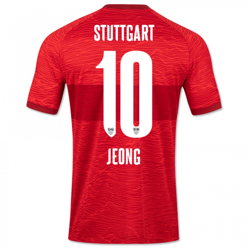 Herren Woo-Yeong Jeong #10 Rot Auswärtstrikot Trikot 2023/24 T-Shirt Schweiz