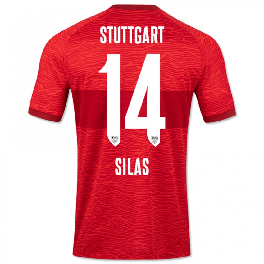 Herren Silas #14 Rot Auswärtstrikot Trikot 2023/24 T-Shirt Schweiz