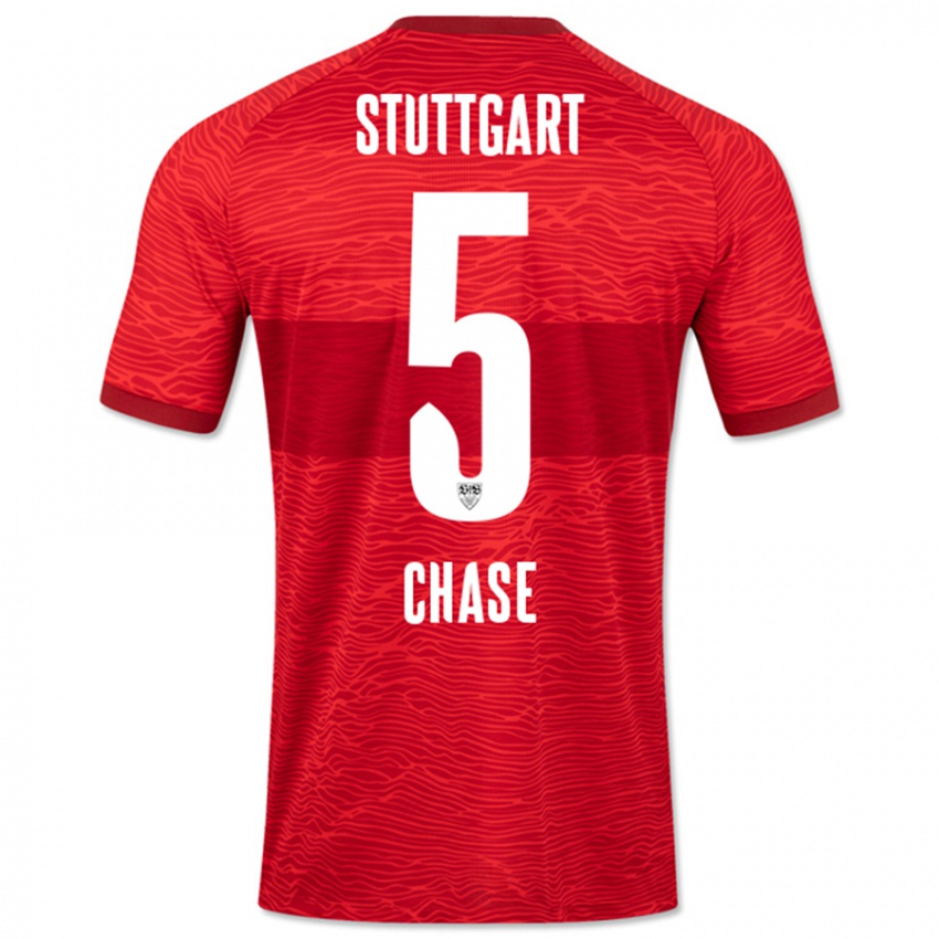 Herren Anrie Chase #5 Rot Auswärtstrikot Trikot 2023/24 T-Shirt Schweiz