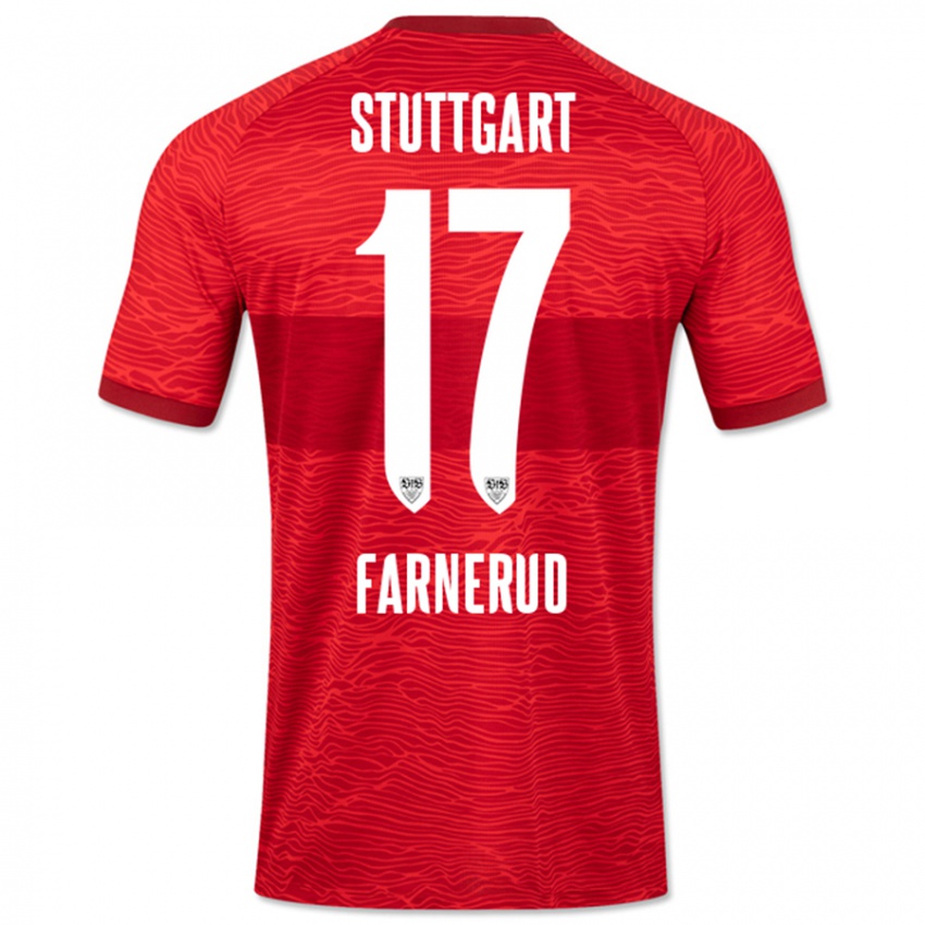 Herren Colin Farnerud #17 Rot Auswärtstrikot Trikot 2023/24 T-Shirt Schweiz