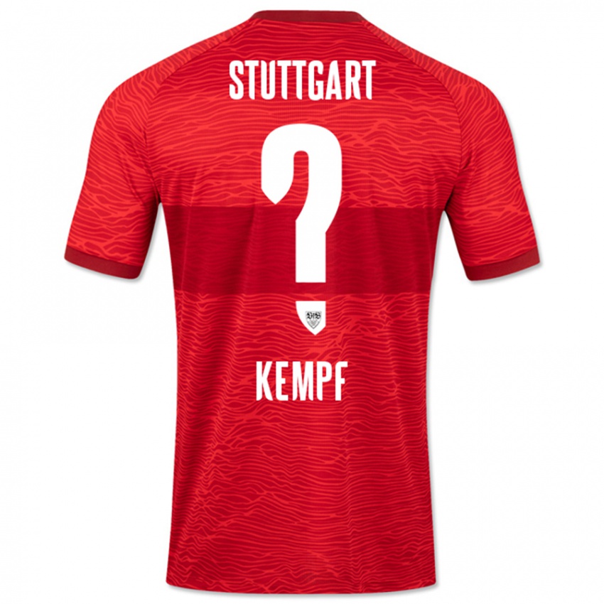 Herren Karl Kempf #0 Rot Auswärtstrikot Trikot 2023/24 T-Shirt Schweiz