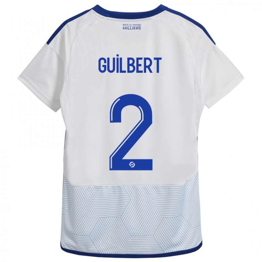 Herren Frédéric Guilbert #2 Weiß Auswärtstrikot Trikot 2023/24 T-Shirt Schweiz