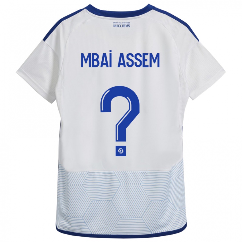 Herren Chris Mbaï-Assem #0 Weiß Auswärtstrikot Trikot 2023/24 T-Shirt Schweiz