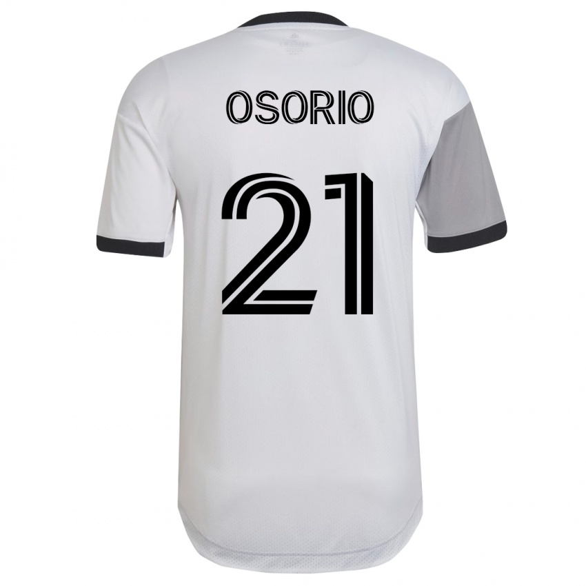 Herren Jonathan Osorio #21 Weiß Auswärtstrikot Trikot 2023/24 T-Shirt Schweiz