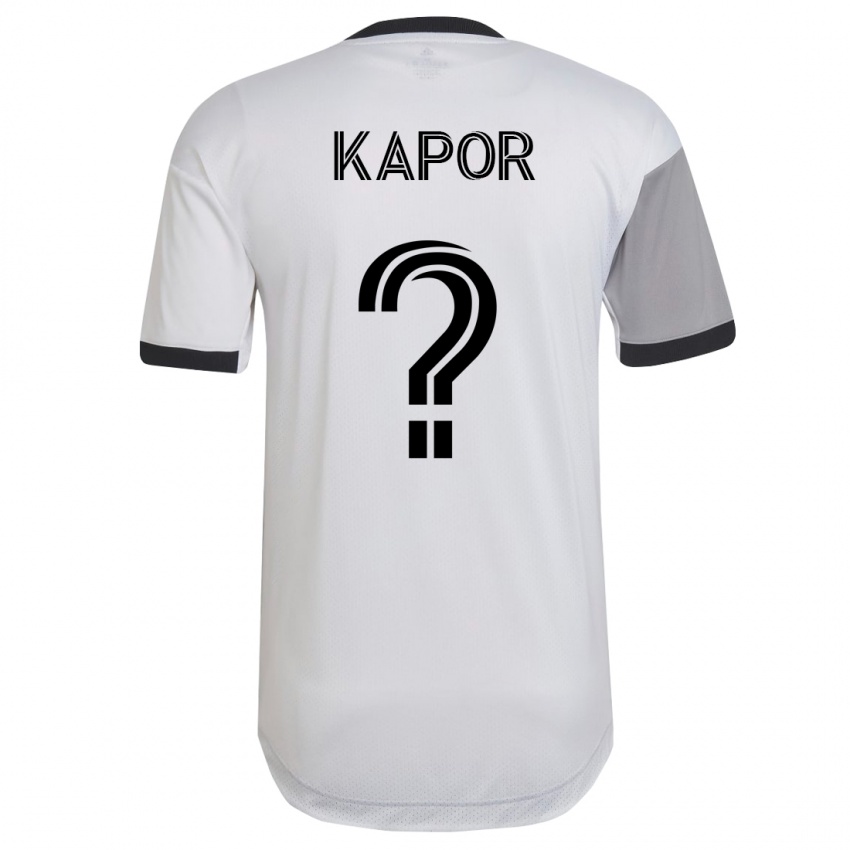 Herren Stefan Kapor #0 Weiß Auswärtstrikot Trikot 2023/24 T-Shirt Schweiz