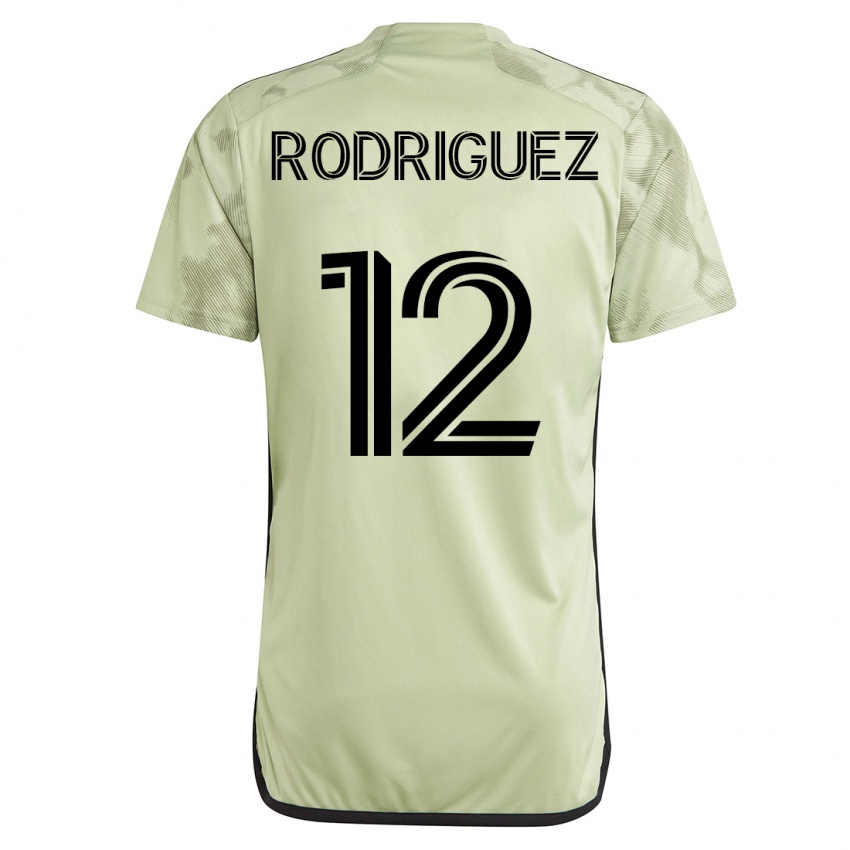 Herren Jeremi Rodriguez #12 Grün Auswärtstrikot Trikot 2023/24 T-Shirt Schweiz