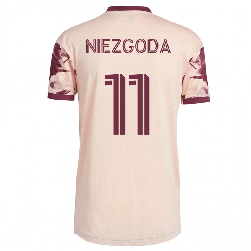 Herren Jaroslaw Niezgoda #11 Cremefarben Auswärtstrikot Trikot 2023/24 T-Shirt Schweiz