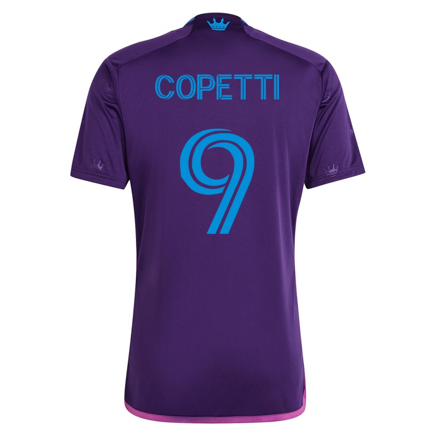 Herren Enzo Copetti #9 Violett Auswärtstrikot Trikot 2023/24 T-Shirt Schweiz