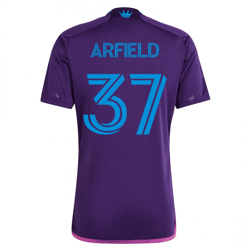Herren Scott Arfield #37 Violett Auswärtstrikot Trikot 2023/24 T-Shirt Schweiz
