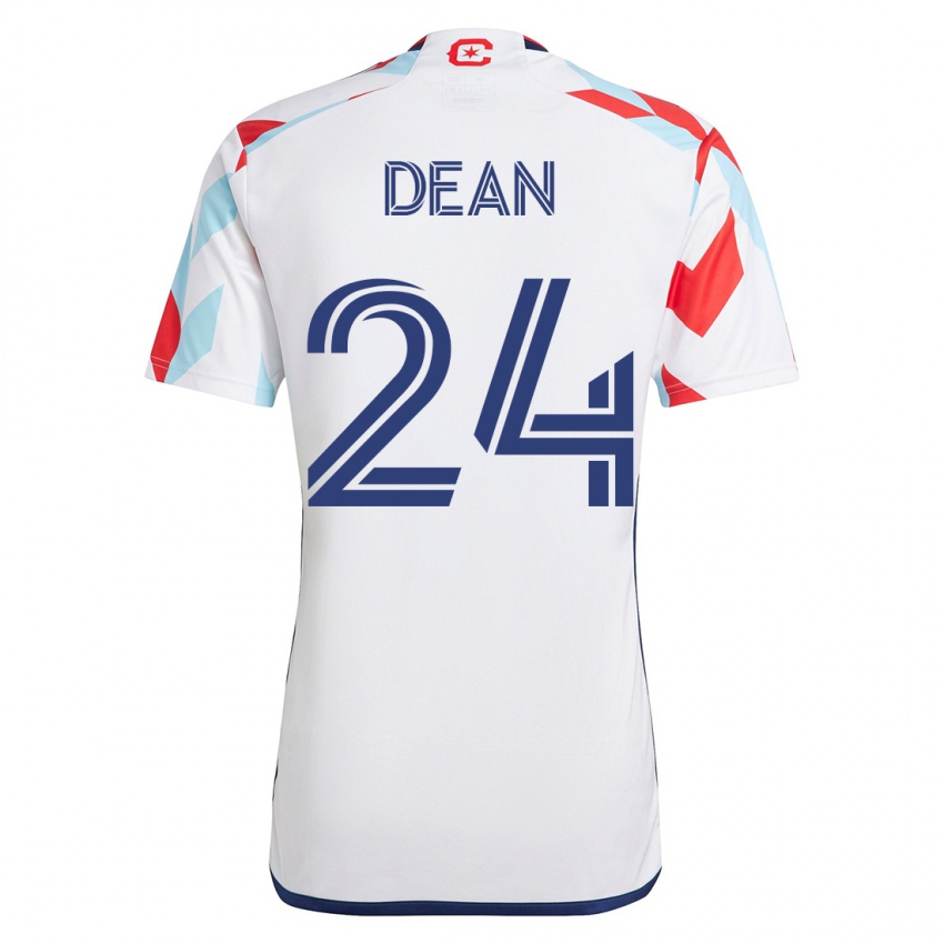 Herren Jonathan Dean #24 Weiß Blau Auswärtstrikot Trikot 2023/24 T-Shirt Schweiz