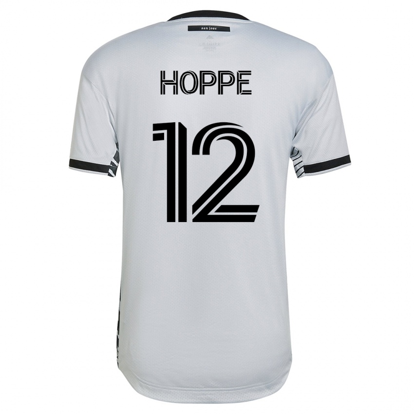 Herren Matthew Hoppe #12 Weiß Auswärtstrikot Trikot 2023/24 T-Shirt Schweiz
