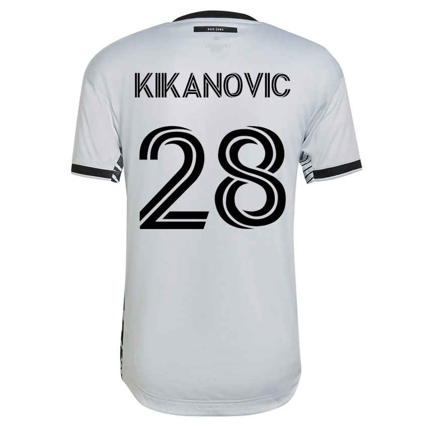 Herren Benjamin Kikanovic #28 Weiß Auswärtstrikot Trikot 2023/24 T-Shirt Schweiz