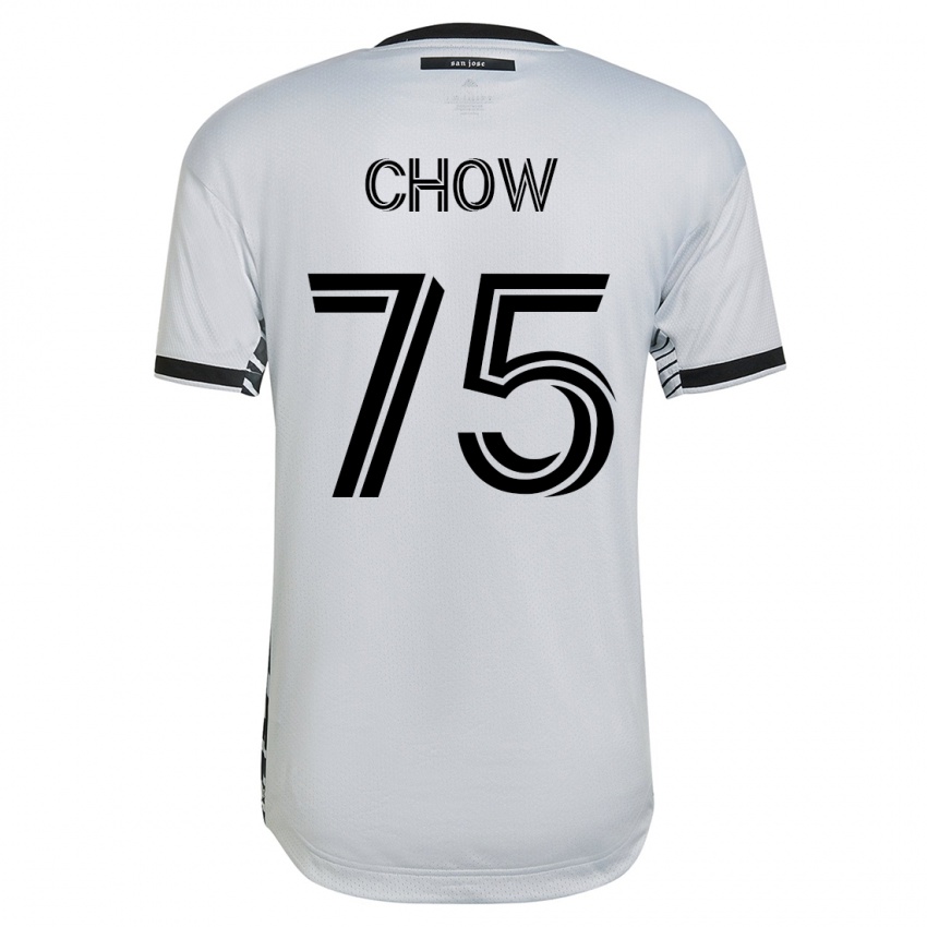Herren Alex Chow #75 Weiß Auswärtstrikot Trikot 2023/24 T-Shirt Schweiz