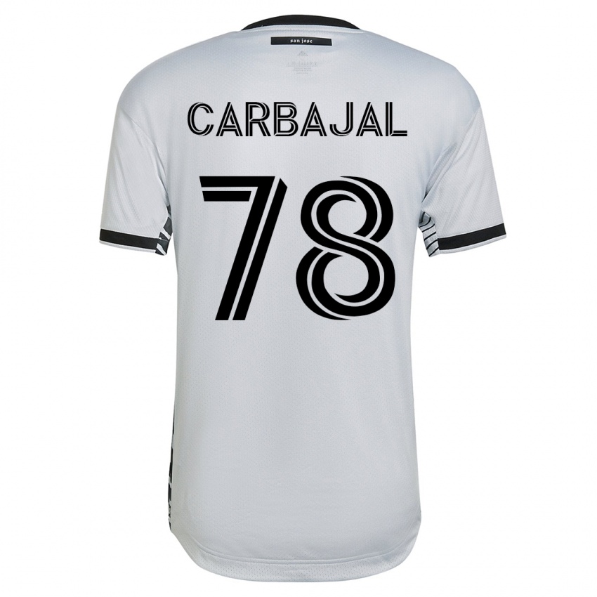 Herren Sebastian Carbajal #78 Weiß Auswärtstrikot Trikot 2023/24 T-Shirt Schweiz