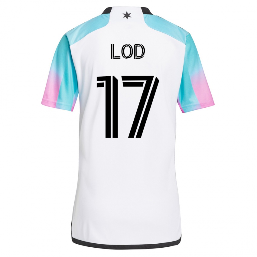 Herren Robin Lod #17 Weiß Auswärtstrikot Trikot 2023/24 T-Shirt Schweiz