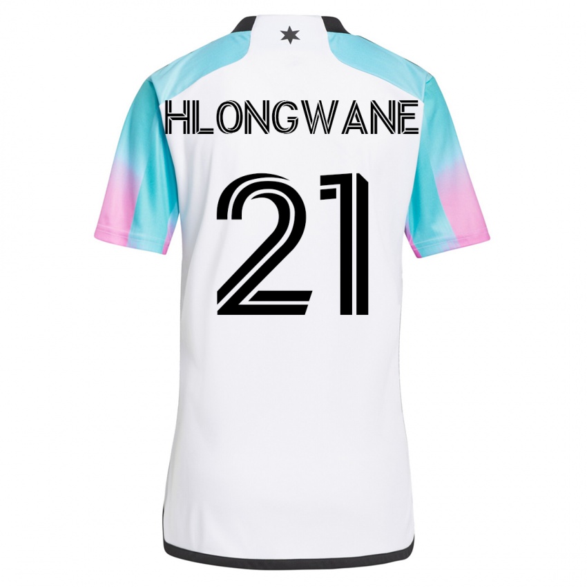 Herren Bongokuhle Hlongwane #21 Weiß Auswärtstrikot Trikot 2023/24 T-Shirt Schweiz