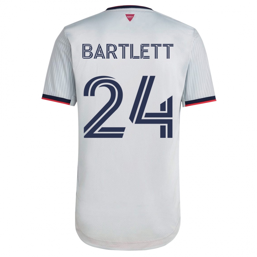 Herren Lucas Bartlett #24 Weiß Auswärtstrikot Trikot 2023/24 T-Shirt Schweiz