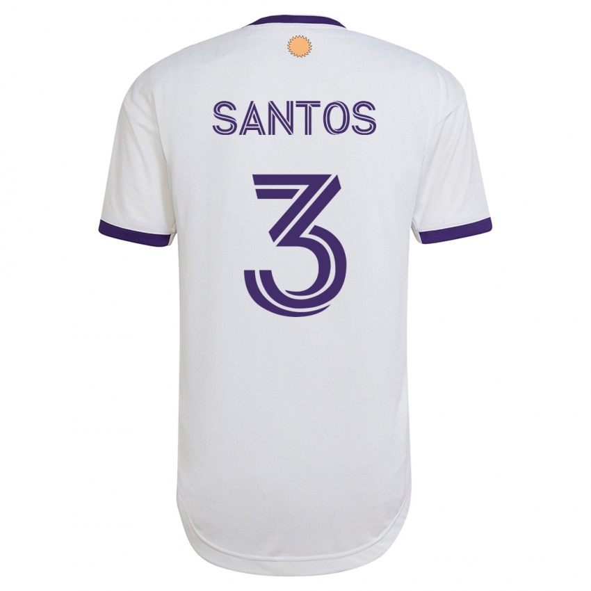 Herren Rafael Santos #3 Weiß Auswärtstrikot Trikot 2023/24 T-Shirt Schweiz