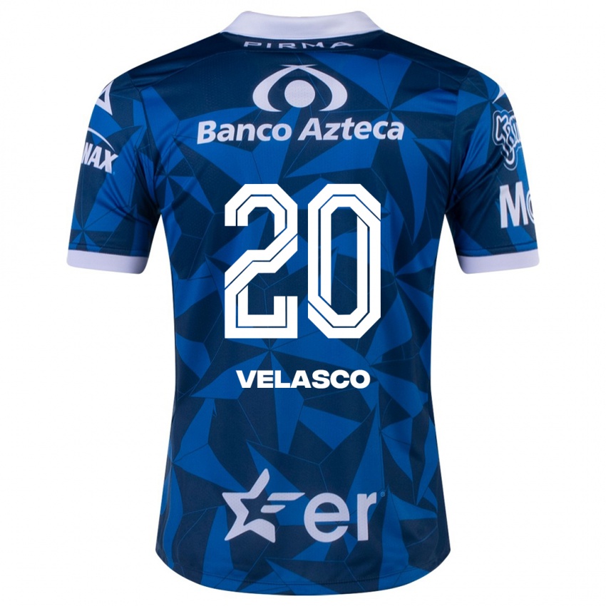 Herren Kevin Velasco #20 Blau Auswärtstrikot Trikot 2023/24 T-Shirt Schweiz