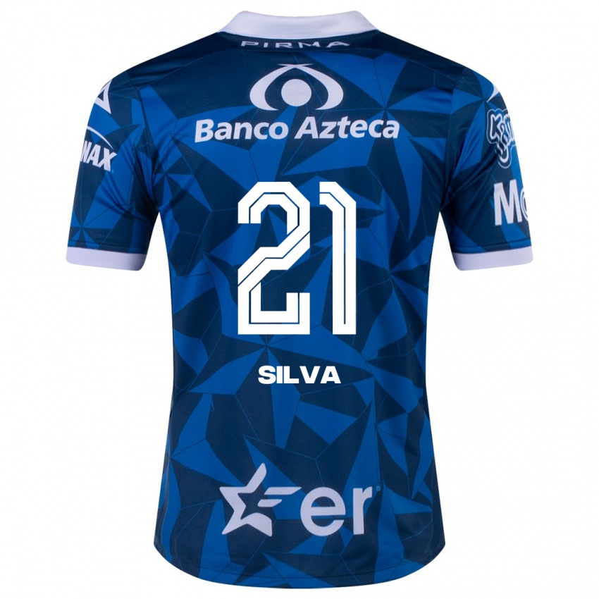 Herren Gastón Silva #21 Blau Auswärtstrikot Trikot 2023/24 T-Shirt Schweiz