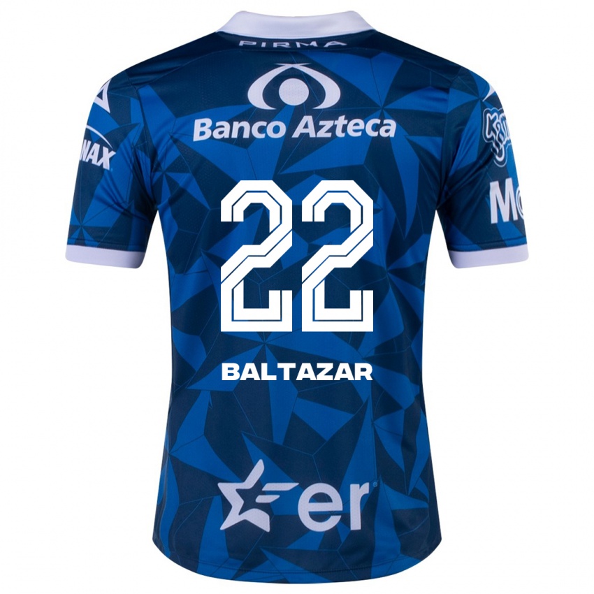 Herren Carlos Baltazar #22 Blau Auswärtstrikot Trikot 2023/24 T-Shirt Schweiz